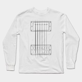 These Go To Eleven - Humbucker Electric Guitar Zip Illustration Long Sleeve T-Shirt